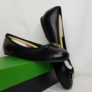 Kate Spade Women's Dakota Charm Ballet Flats Size 7 Black NWT